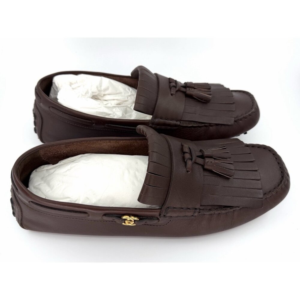 Gucci Shoes Mens Driver Interlocking G Logo Leather Moccasins Italy US Size 12 - Picture 3 of 16